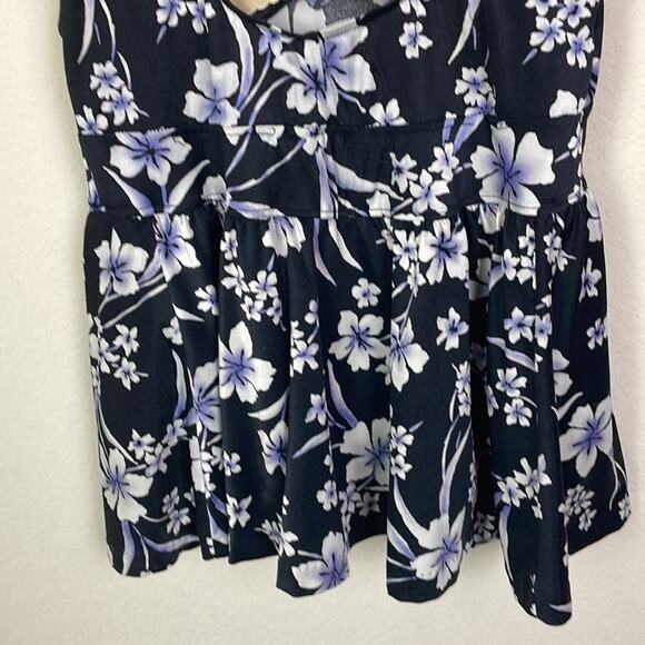 Vintage 80’s Maxine of Hollywood floral one piece swim dress women’s 16 - Picture 8 of 11